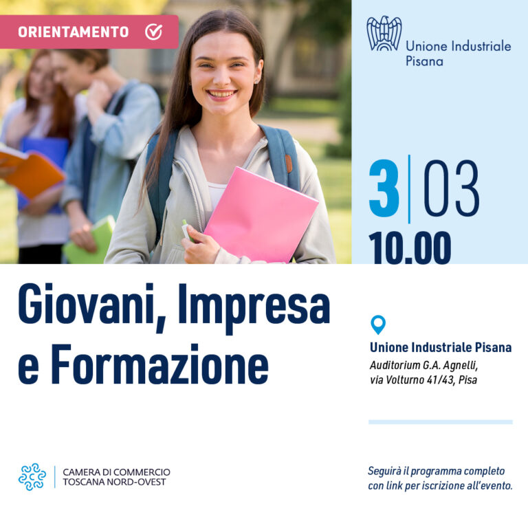 Save the Date – Evento di Orientamento “Giovani, Impresa e Formazione”